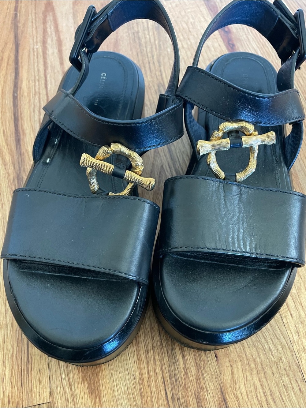 Celine Bejeweled Platform Sandals - Picture 3 of 7